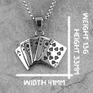 Spade Straight Pendant Necklace / スペード ストレート ペンダント ネックレス