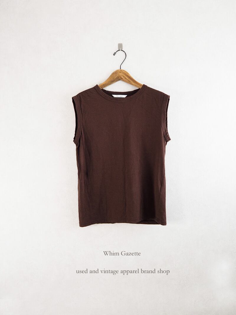 2020 / Whim Gazette(ウィム ガゼット) スーピマリネンドライ天竺ノースリーブ
