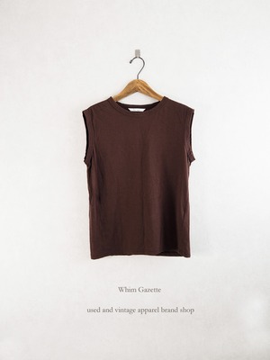2020 / Whim Gazette(ウィム ガゼット) スーピマリネンドライ天竺ノースリーブ