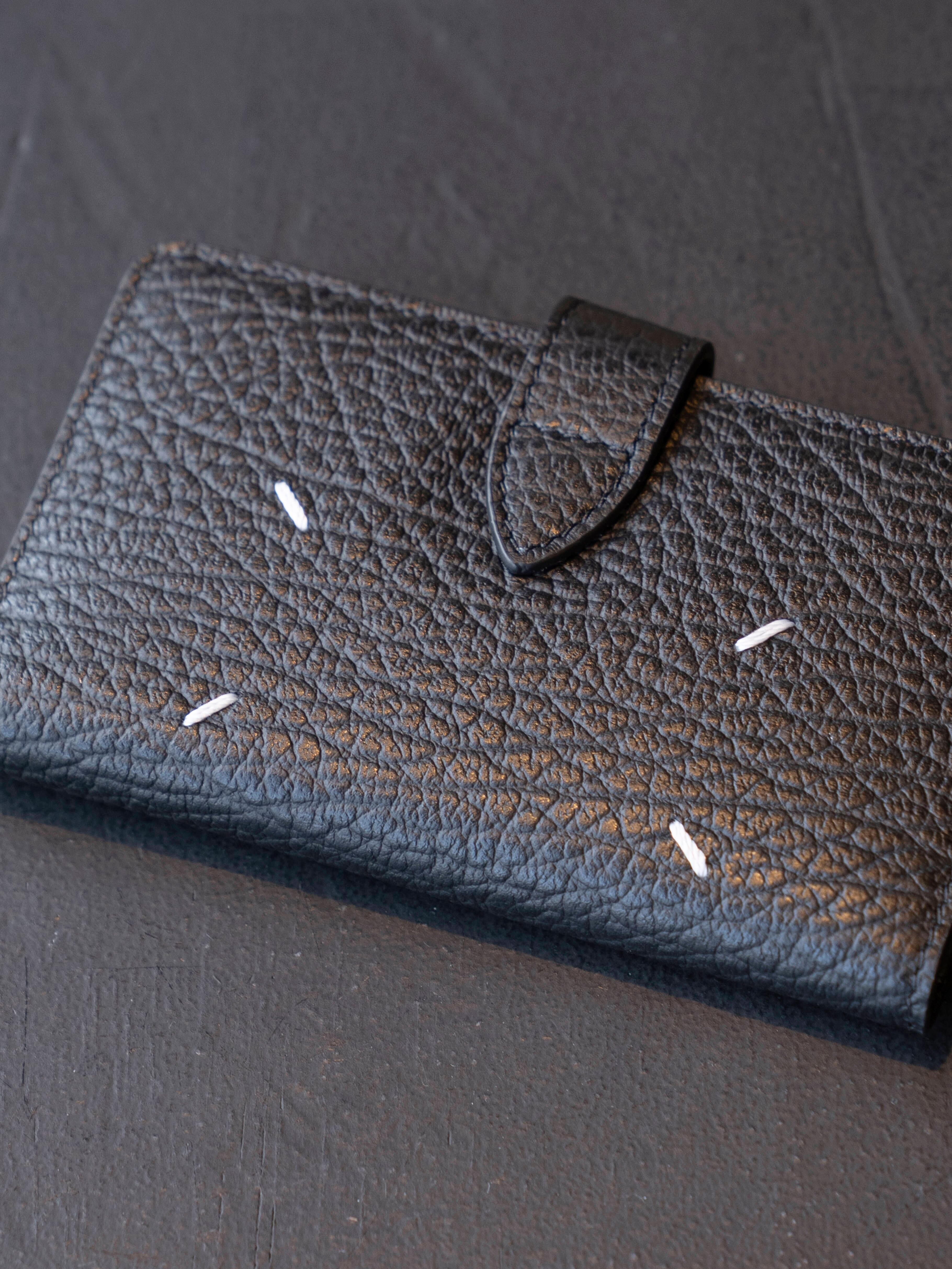 MAISON MARGIELA CARD HOLDER CLIP 2 WITH ZIP Black