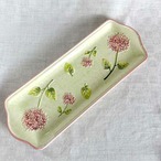 ケーキ皿　バルボティーヌアジサイ　レクタングル　長皿　エンボス 12TWdz11