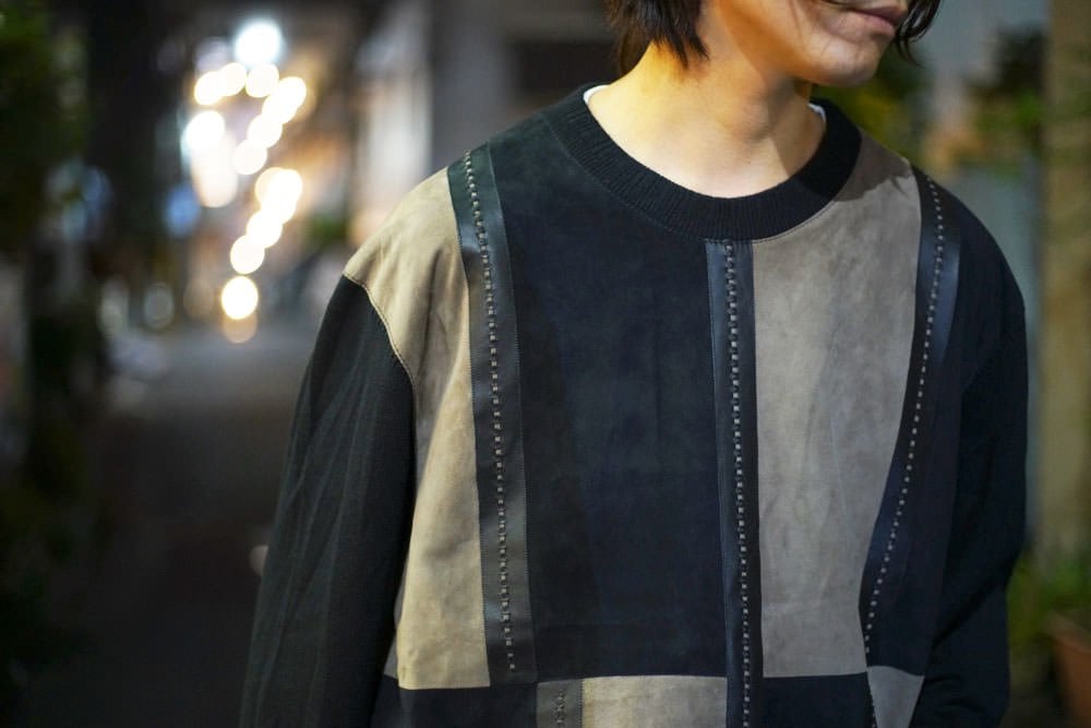 TORRAS fakesuède×knit switching blouson TORRAS fakesuède×knit switching blouson