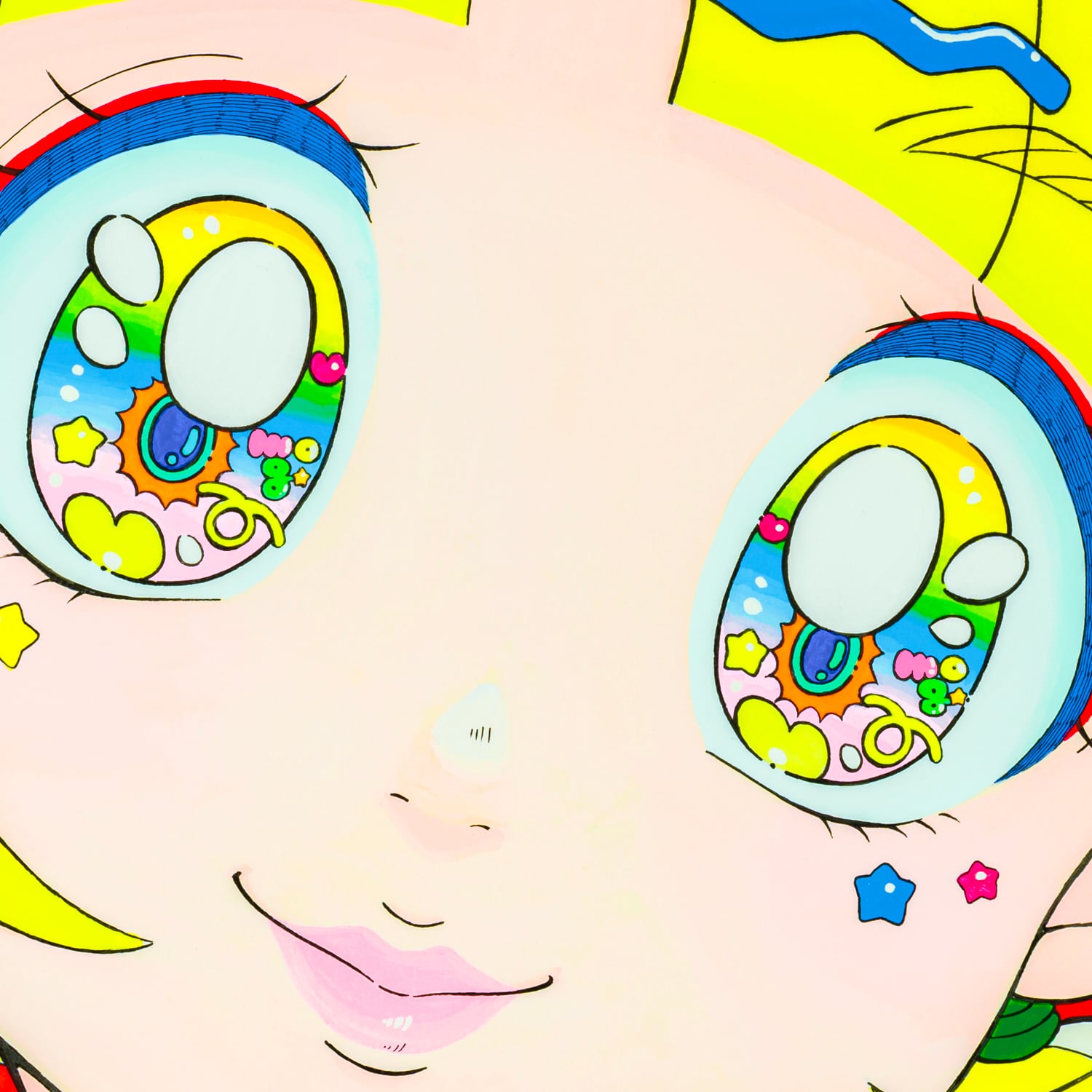 おーくんるんるん 会場売約済】 mog 原画 7 「ルンルンおめめちゃん」 | TOKYO PiXEL