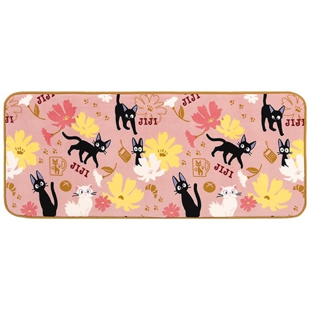 魔女の宅急便　サンゴマイヤーマット 50×120cm　てくてくジジ（5563）