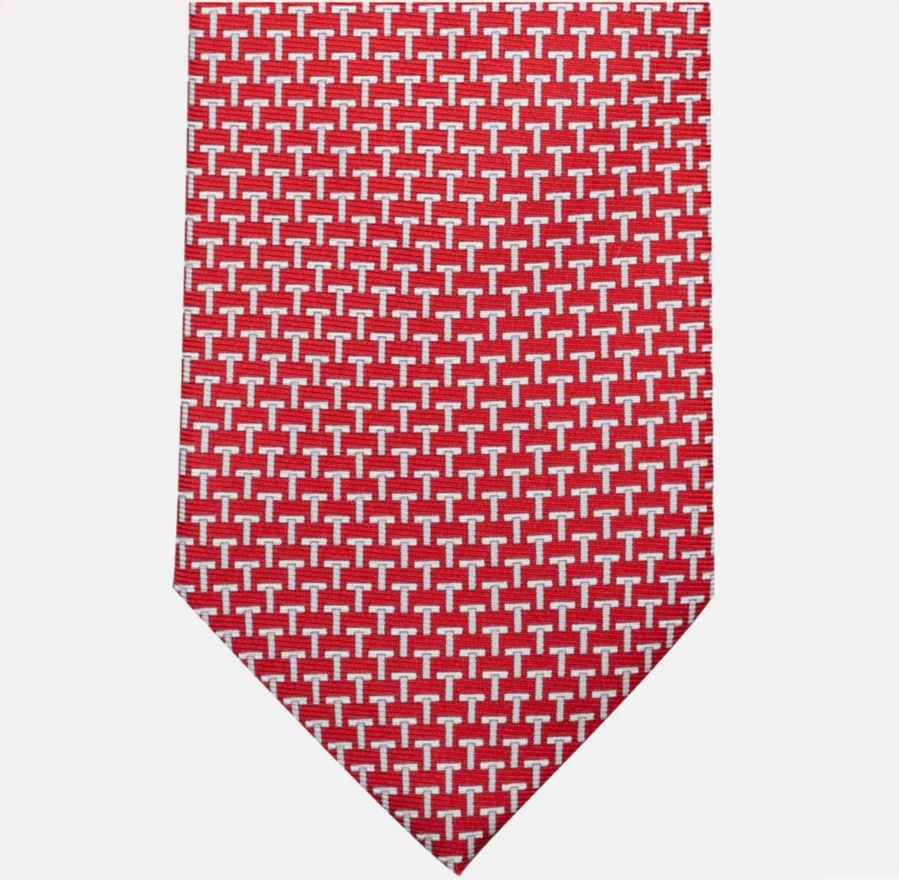 3-fold silk ties T Iconica Red