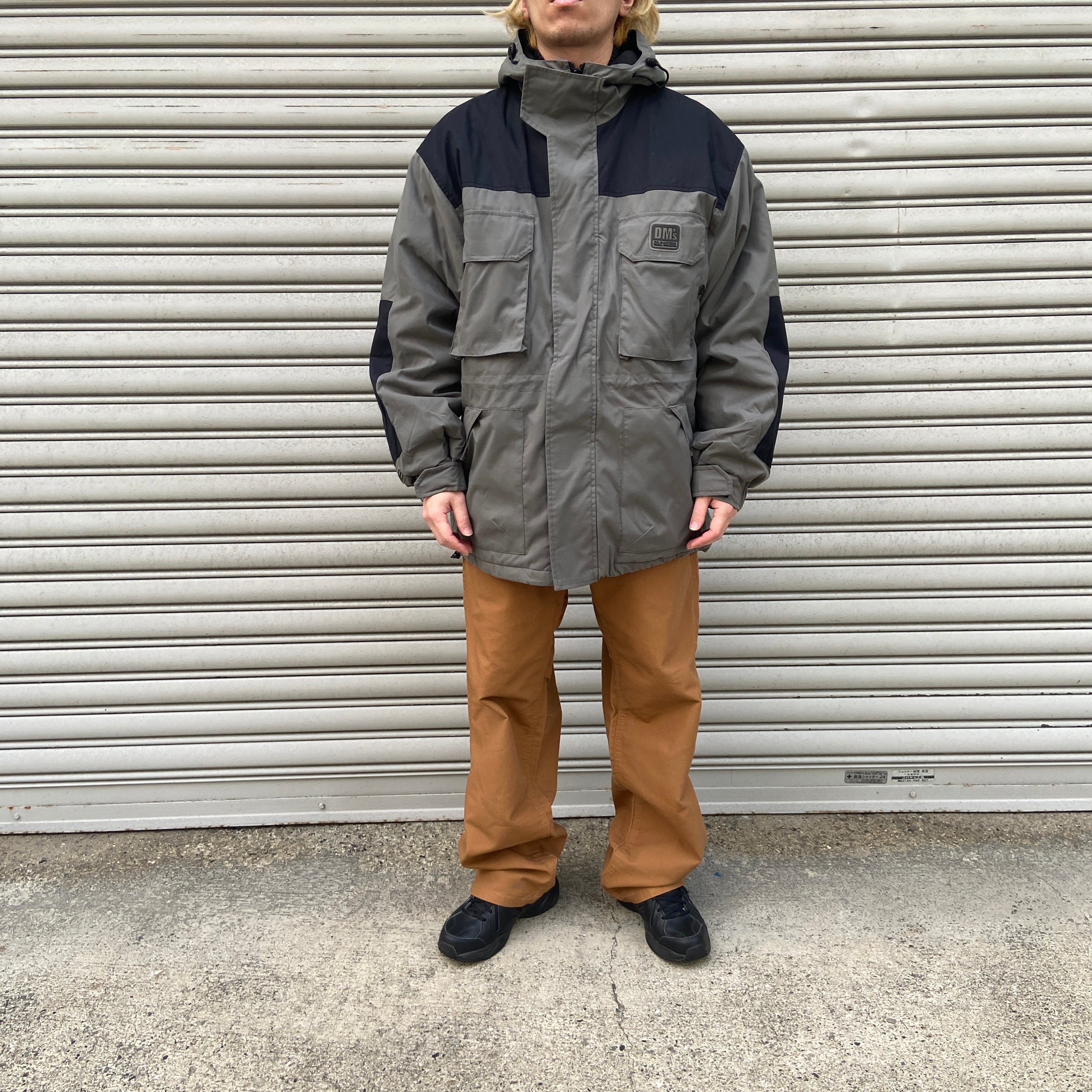 90S vintage デザインブルゾン　切替　古着　メンズM 送料無料』Dr.martens ドクターマーチン 切替中綿マウンテンジャケット