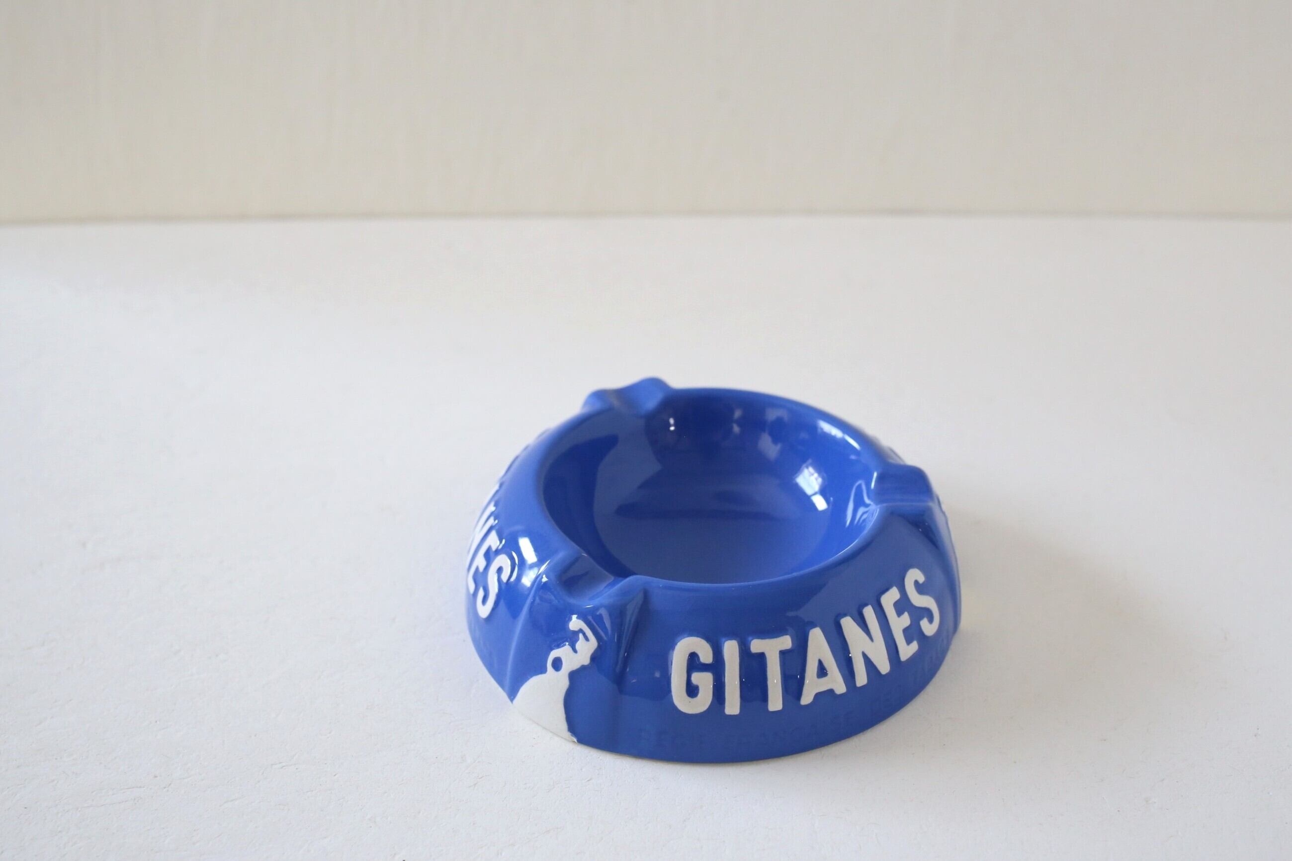 フランス アンティーク ヴィンテージ GITANES ジタン 灰皿 大 N-05843