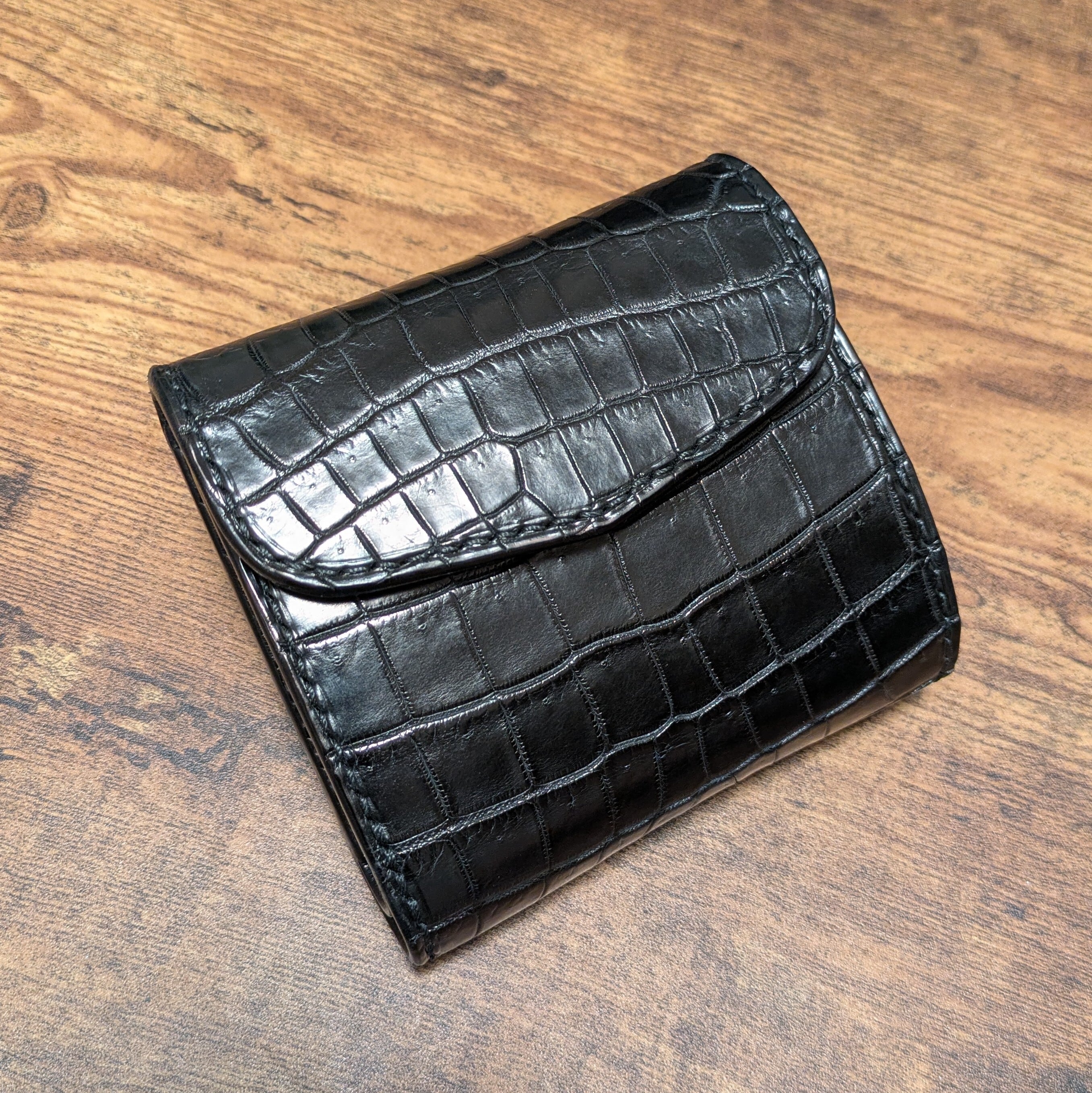 三つ折りショートウォレットno9ray silver &leather 未使用 三つ折りショートウォレットno9ray silver &leather 未使用