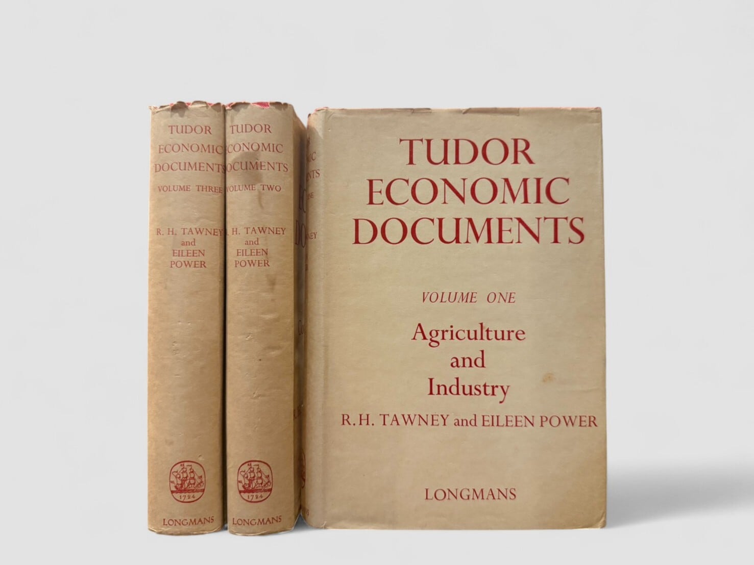 【SH073】【NEW IMPRESION】Tudor Economic Documents, Complete set in 3 volumes.(1953) /R. H. Tawney & Eileen Power