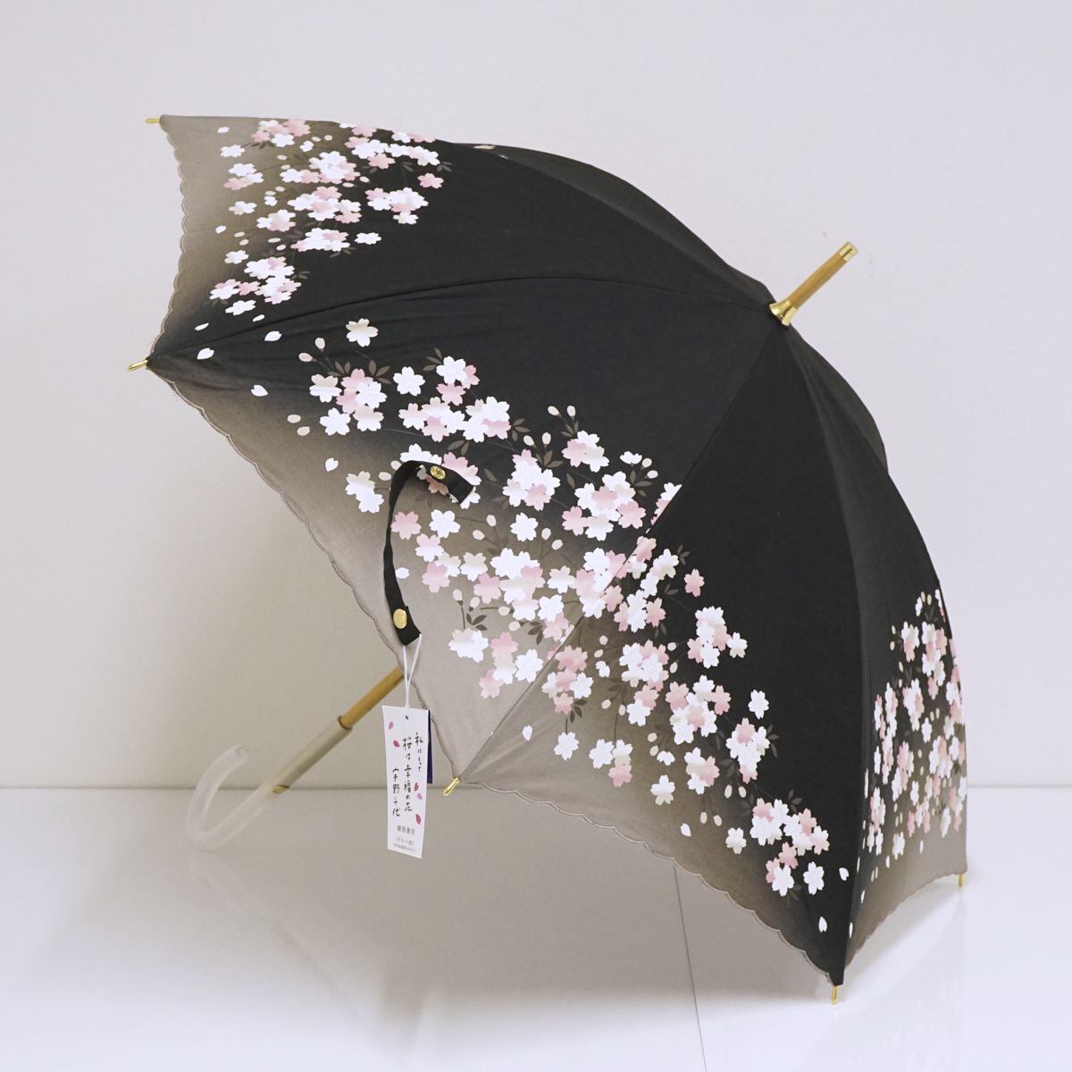 前原光榮商店晴雨兼用日傘刺繍新品未使用UVカット加工折りたたみ