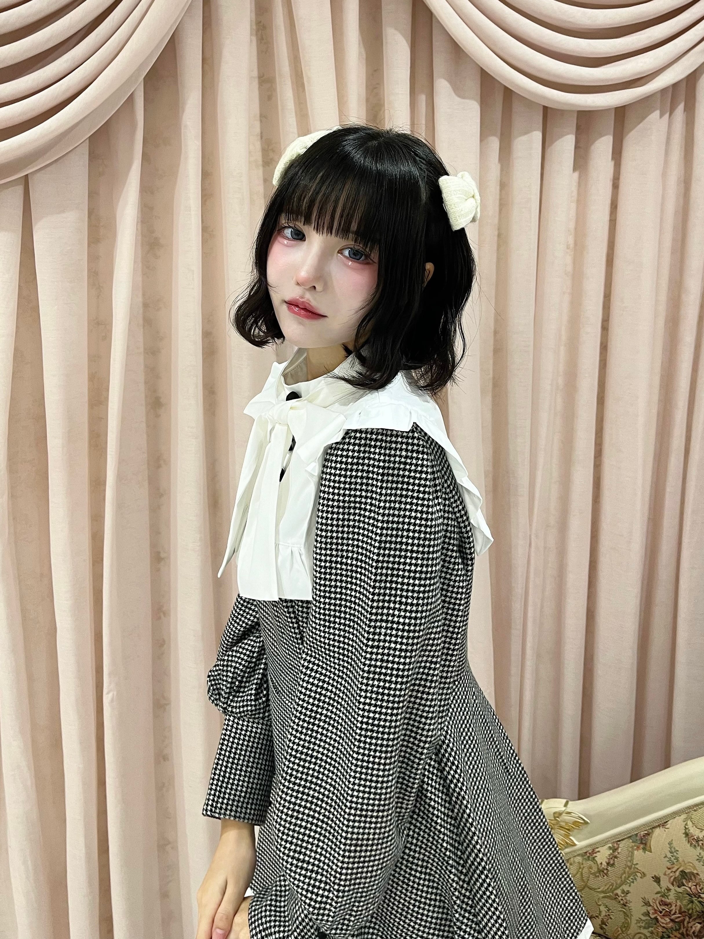 【LAST2】すいーとリボンチェックワンピース