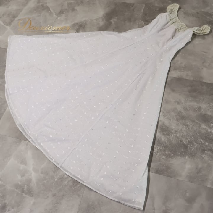 フラダンス 衣装 ワンピース ドレス ホワイト系 CC Fashions ハワイ製 フラダンス 衣装 ワンピース ドレス ホワイト系 CC Fashions ハワイ製