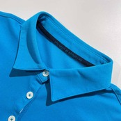 adabat アダバット 半袖 ポロシャツ サイズ 40 /ブルー系/レディース/ゴルフ/ワールド/日本製