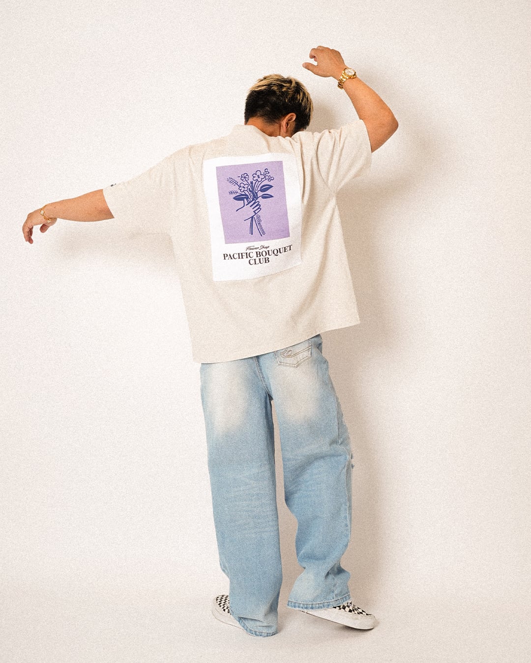 Re:room】BOUQUET BACK PRINT COLOR T-SHIRTS［REC895］ | #Re:room