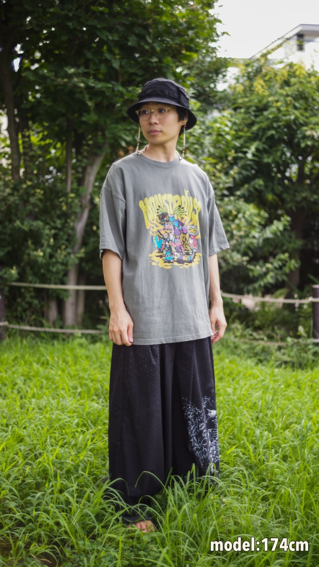 Art TAG T-shirts feat.KANA SUZUKI【Old GREEN】 | MONSTROUSA