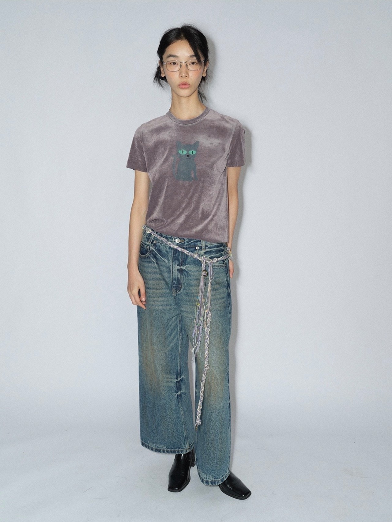 Cat Eye Velvet Tee UH00064