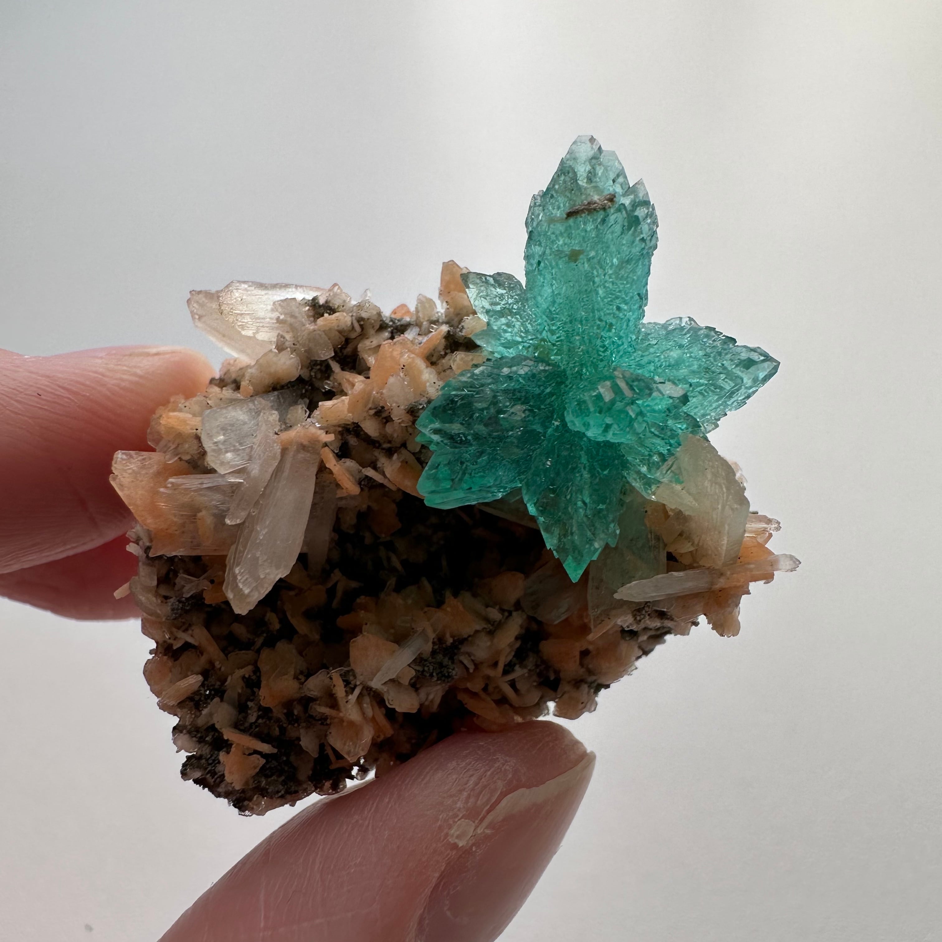 079 インド アポフィライト スティルバイト インド産 グリーンアポフィライト・スティルバイト – 天然石