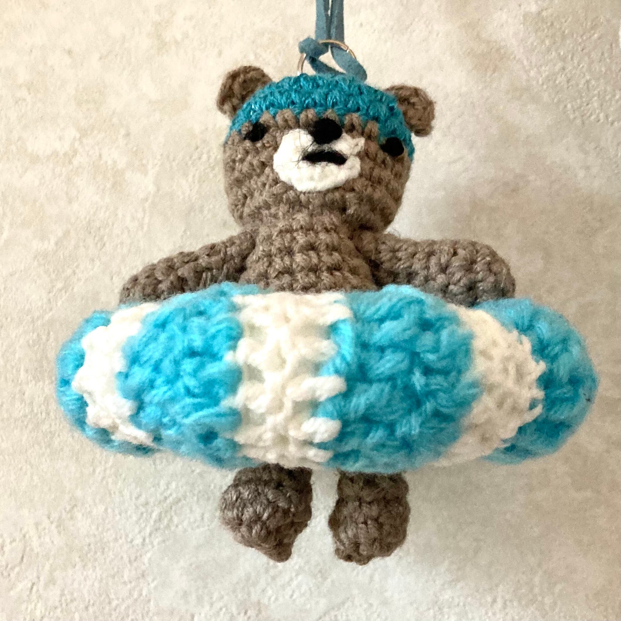 浮き輪のスイマー・クマちゃん(ブルー) | UKULELE PEANUTS