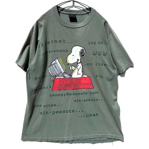 [SNOOPY - Made in USA] Vintage Snoopy Print T-Shirt [1990s-] Vintage Print T-Shirt
