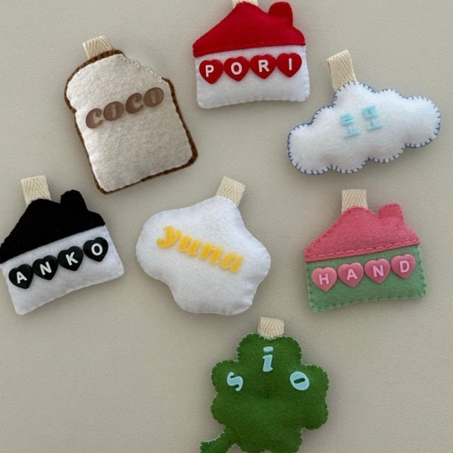 【予約】imo jeomo name tag〘 ネーム刺繍 〙