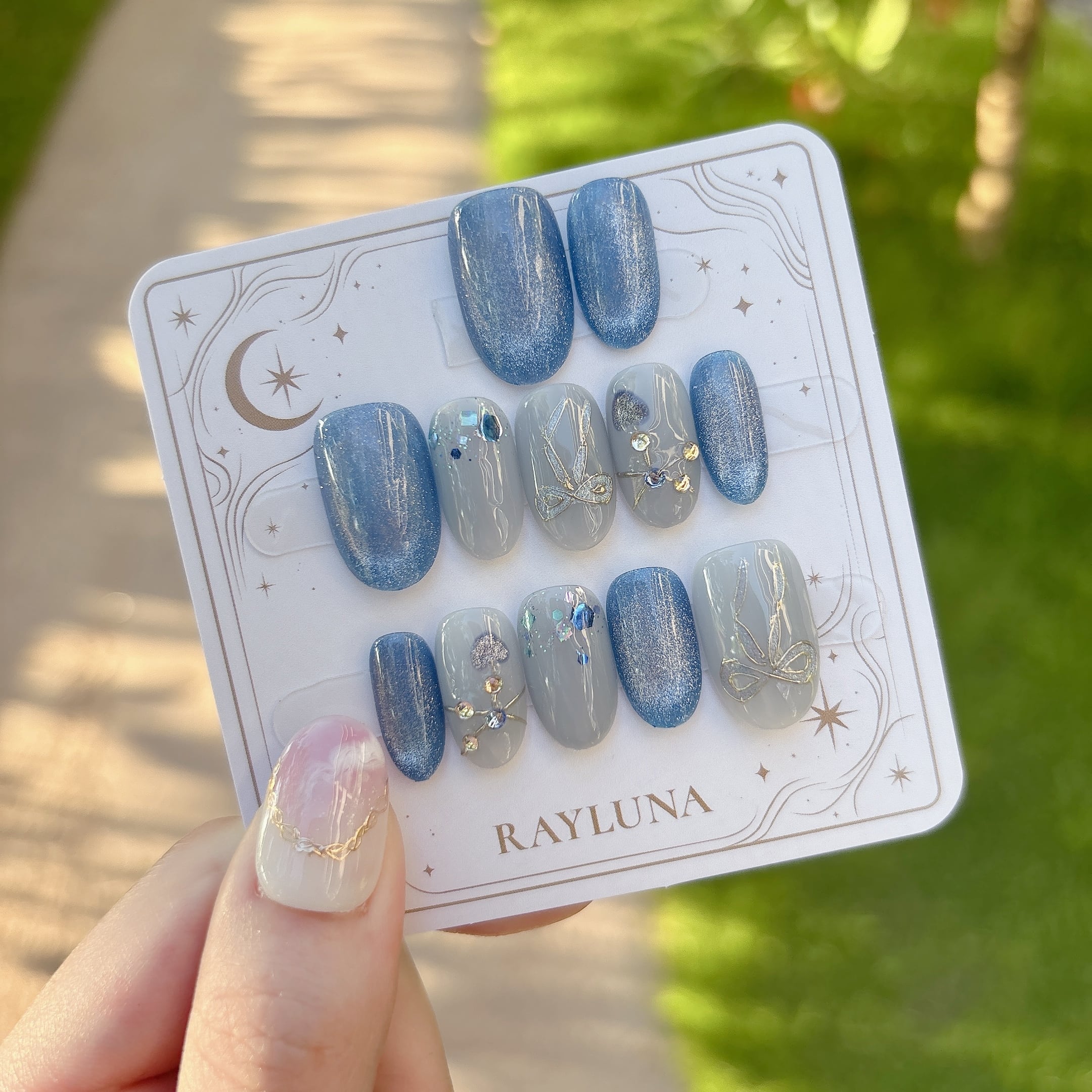 藍ページ 2点分 ネイルチップオーダー 藍ページ 2点分 ネイルチップオーダー 藍ページ 2点分 ネイルチップ