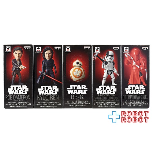 バンプレスト スター・ウォーズ ワールドコレクタブルフィギュア 最後のジェダイ vol.2 5種セット 箱入