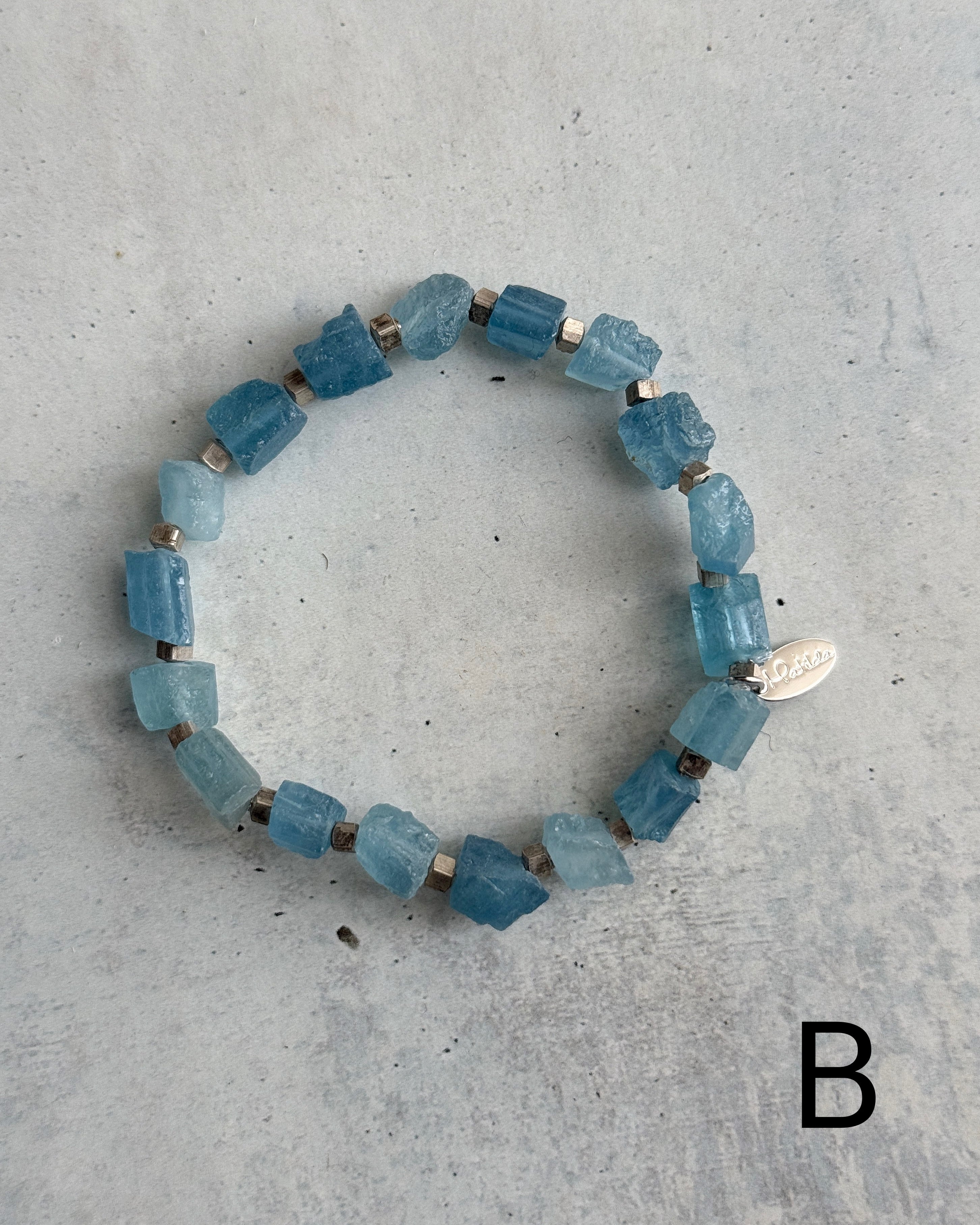 rough rock bracelet(サンタマリアアクアマリン)