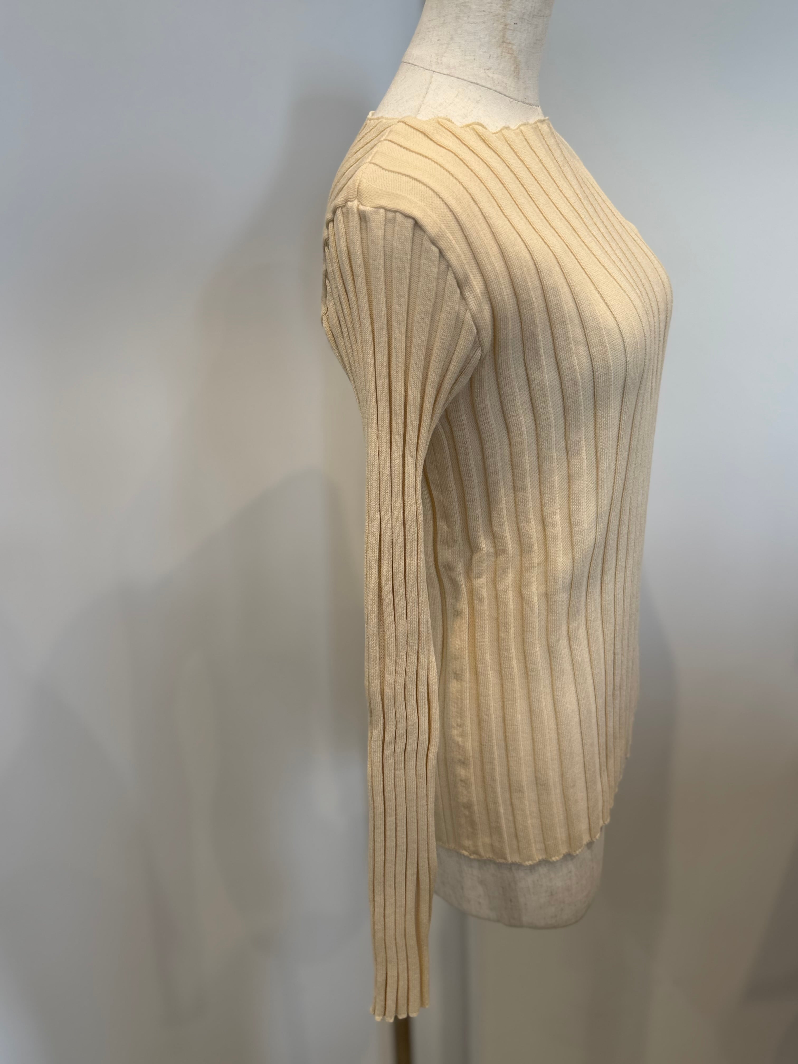 【 SELECT】ワイドリブボートネックプルオーバー 19-0444