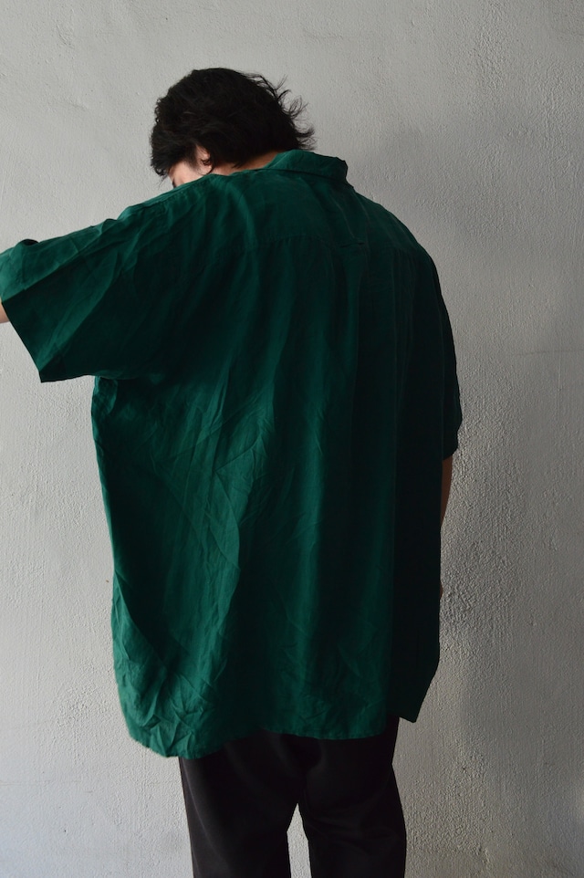 ROBERT STOCK 90's From USA Fade Silk Big Fit Shirt Designers by CHAPS ロバートストック 90s シルクシャツ