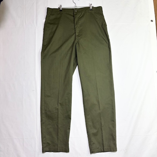 80s US Army OG507 ユーティリティパンツ 米軍 ミリタリー ヴィンテージ 実物 コントラクト アメカジ バイカー 軍物 カーキ グリーン L相当