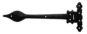 【努力特価】和気産業(Waki Sangyo) エクステリアヒンジ ブラック 高さ110x幅275mm IK-334