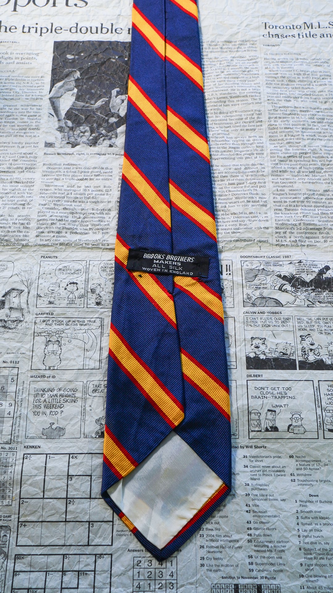 1960s】BROOKS BROTHERS ブルックスブラザーズ レップタイ 《黒タグ