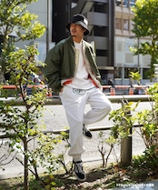 【#Re:room】BIG LOGO PRINT WIDE SWEAT PANTS［REP234］