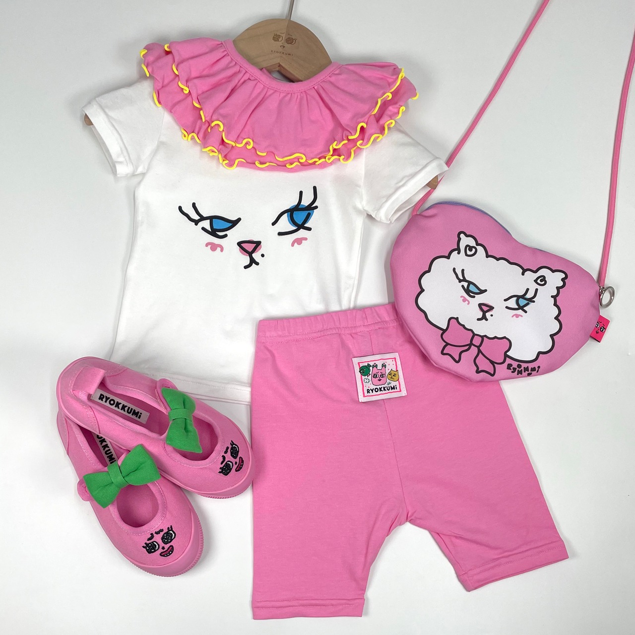 Baboo BiB - Pink×Yellow Line