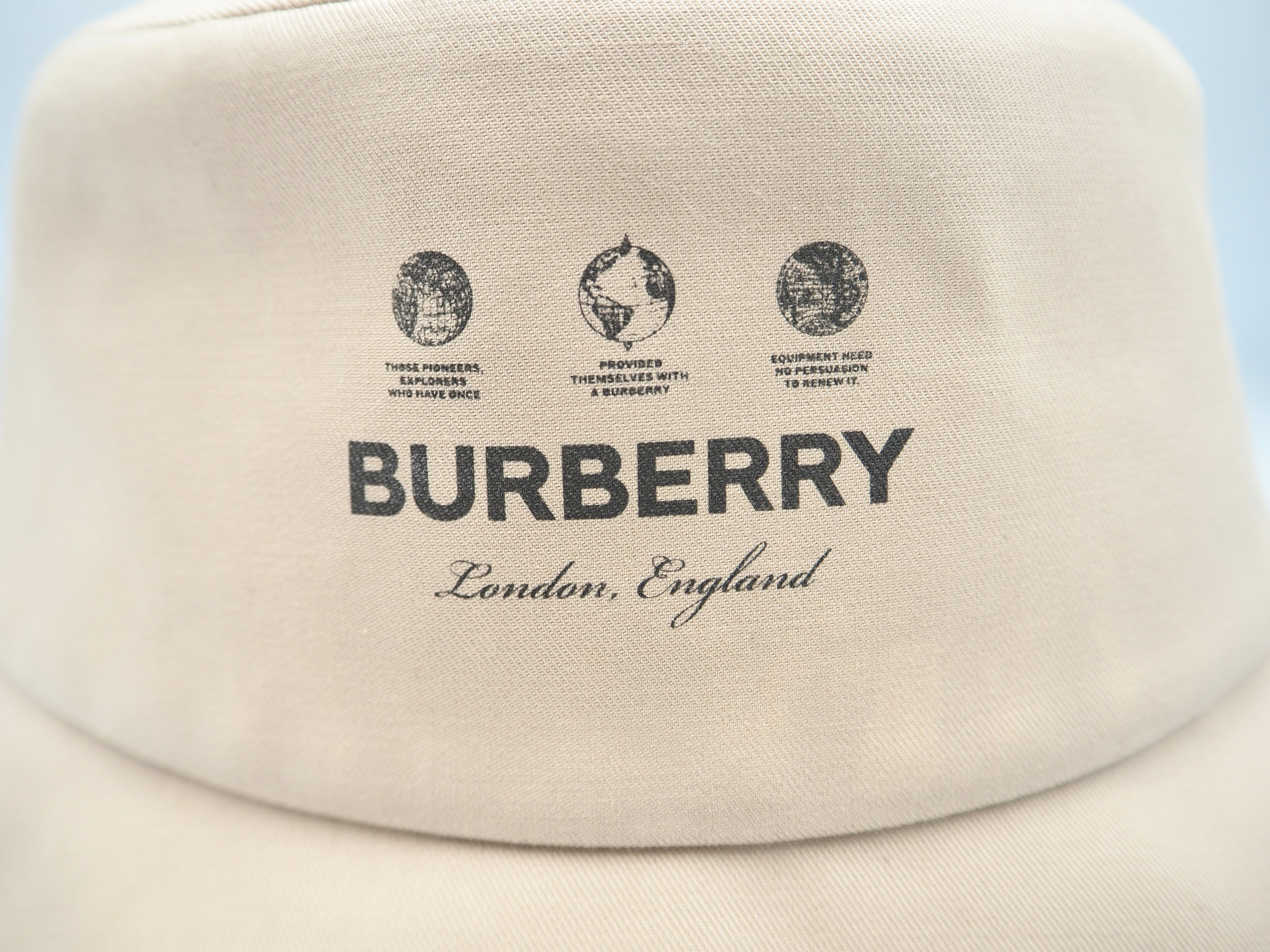 BURBERRY ロゴ バケットハット ノバチェック コットン バーバリー