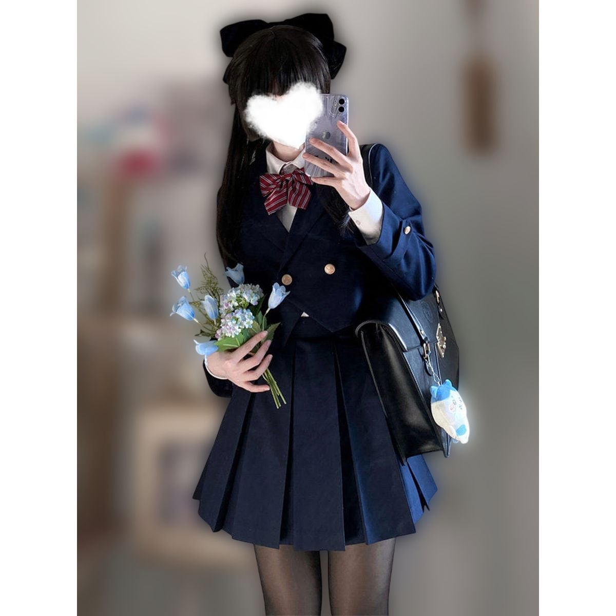 ダブルブレストネイビー制服セットアップ | Maiden's Rêve