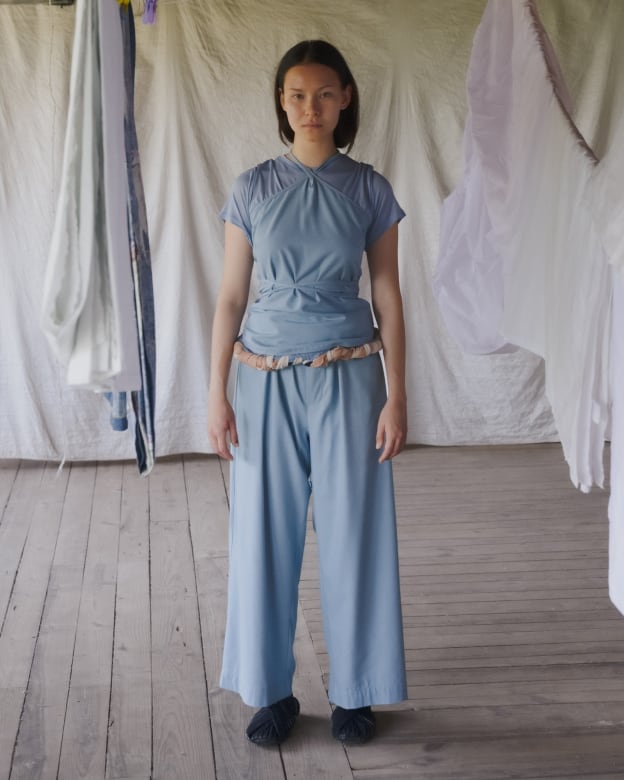 Baserange (ベースレンジ) MAR TOP (SERI BLUE) | H Nagano Select Shop