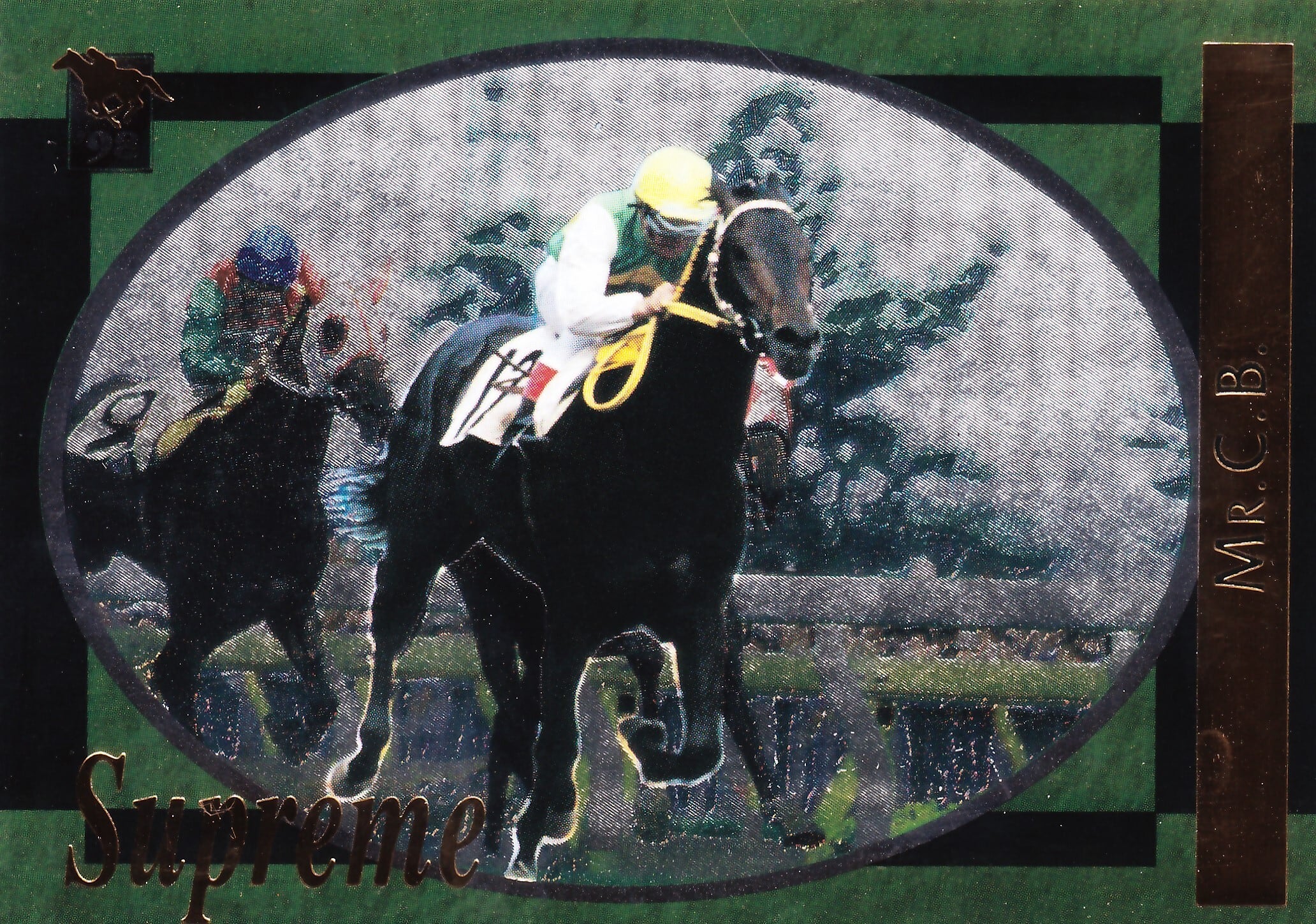 1998 競馬カード ミスターシービー(シリアルナンバー入)「サラブレッドカード 98年