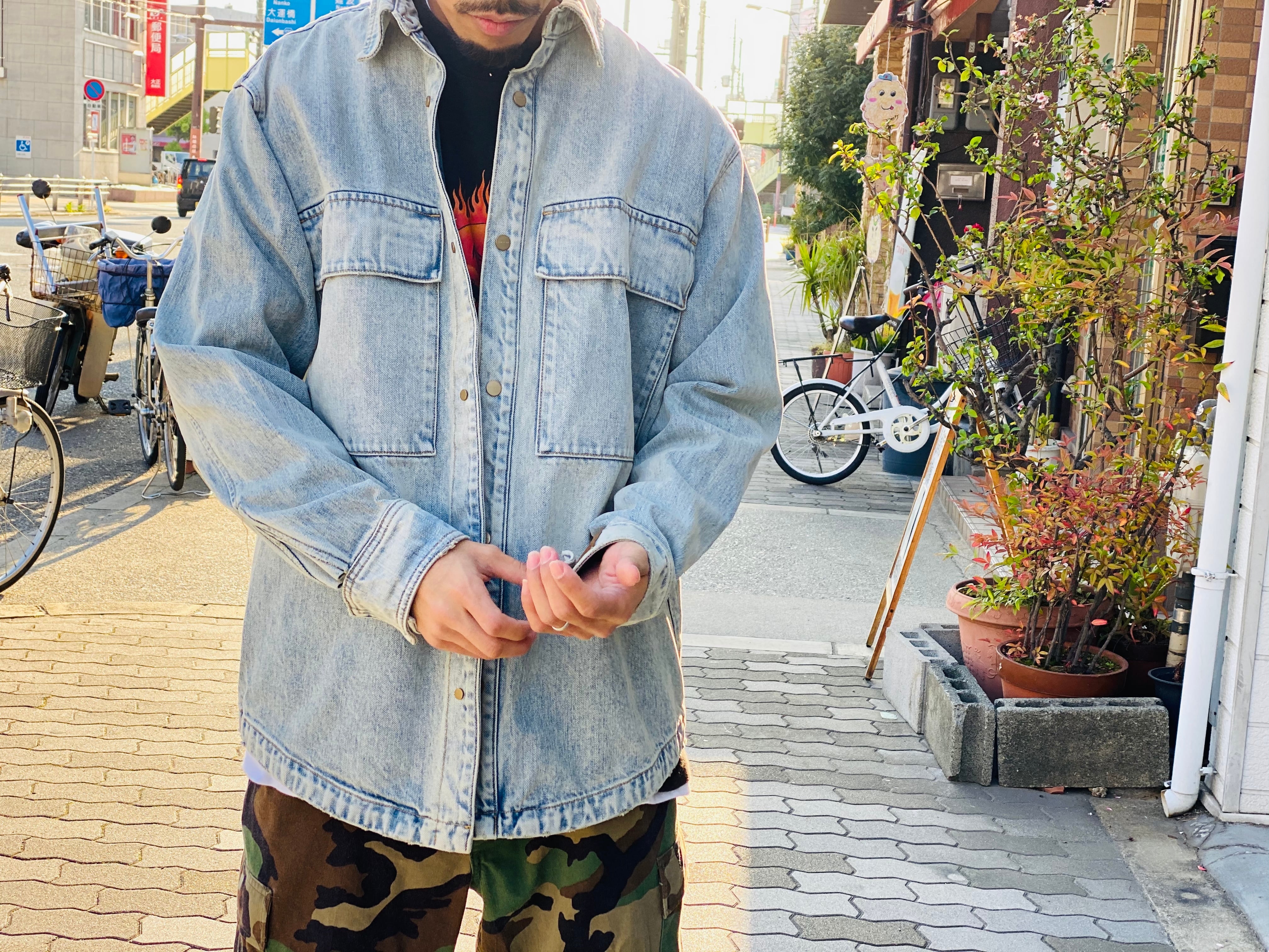 FEAR OF GOD SIXTH COLLECTION DENIM VENTED SHIRT JACKET / 427  