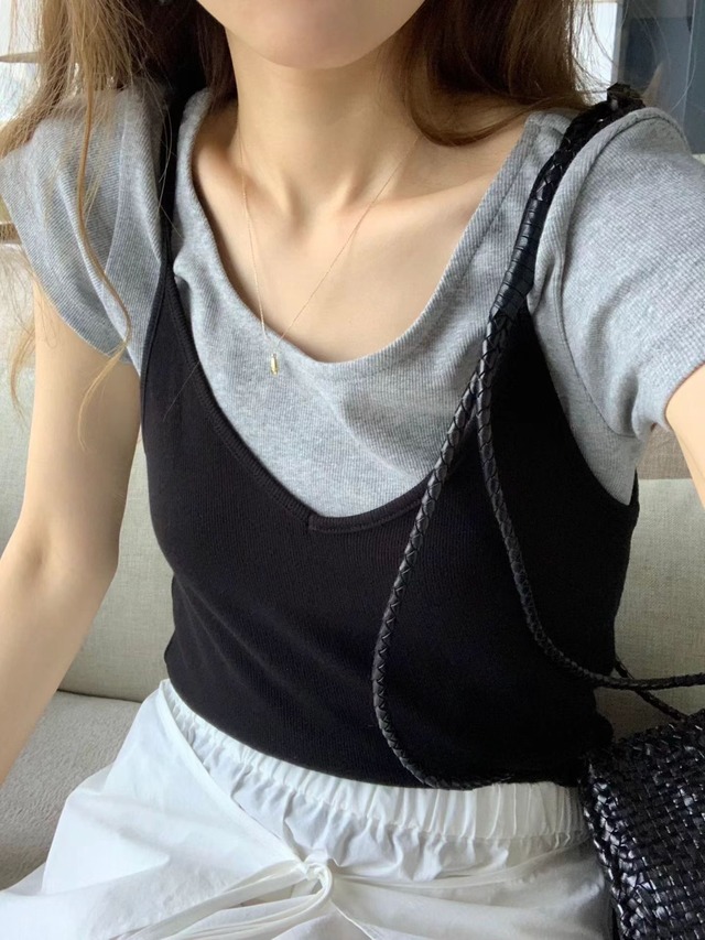 (予約) ounce / Slit wrap skirt 2color