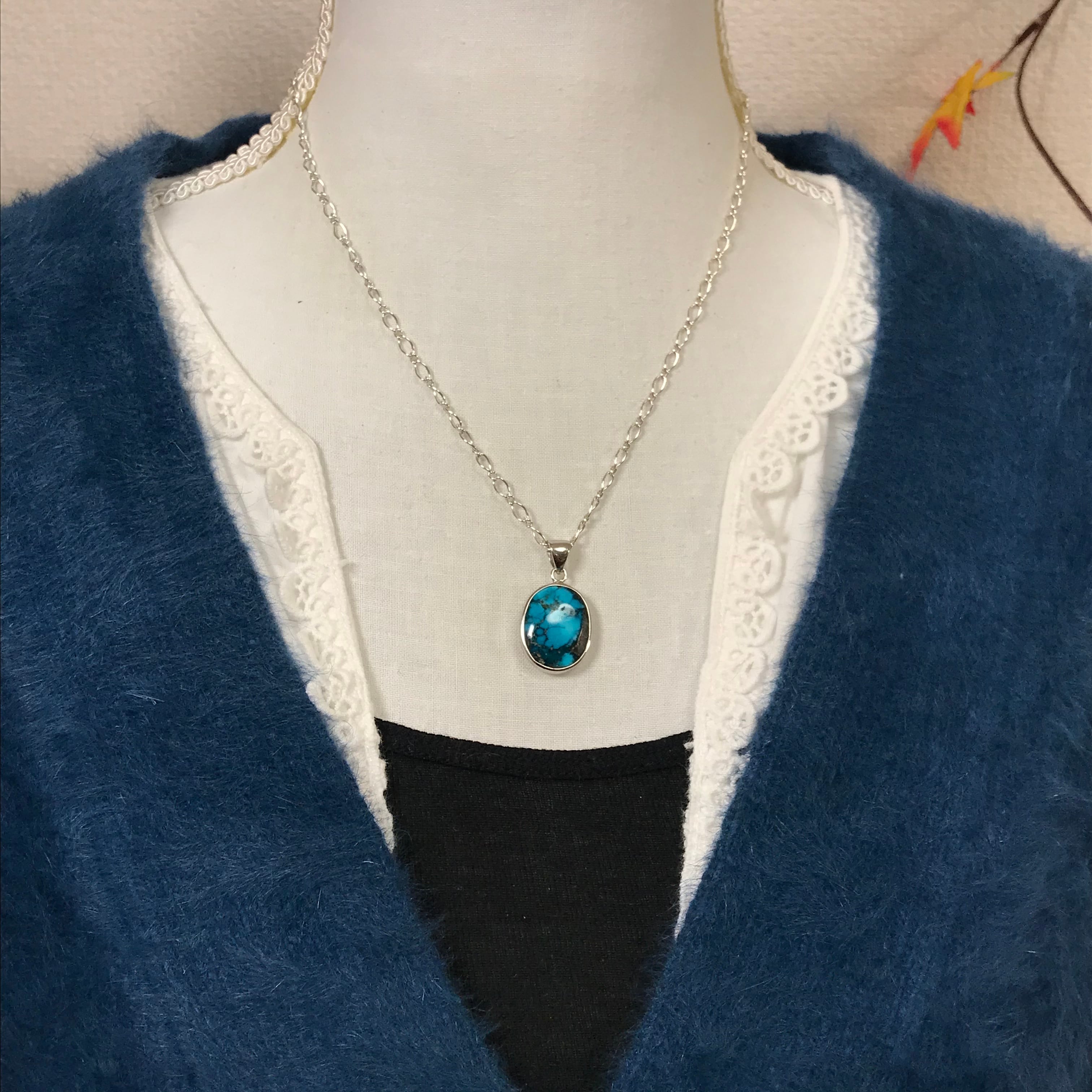 イランターコイズ ペンダントトップ シルバー925 | Momi Accessory