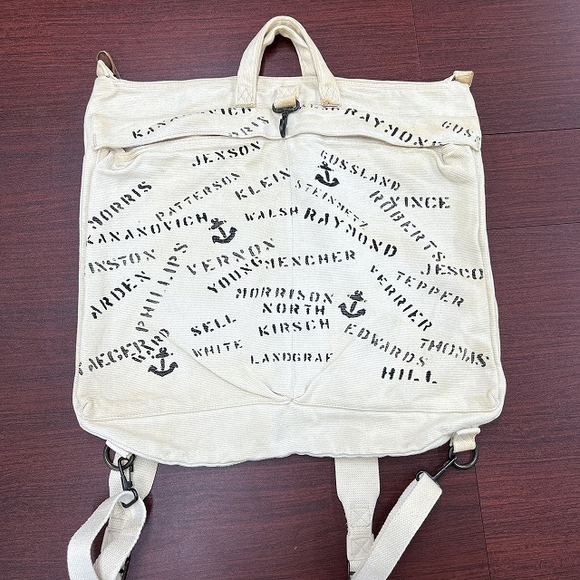 RRL 2WAY CANVAS HELMET BAG