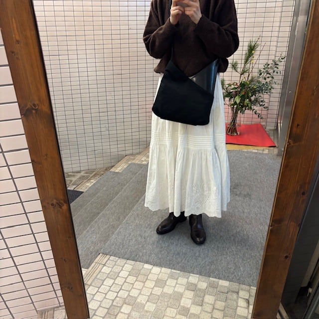 B.stuff　ナイロン×レザーコンビショルダー(クロ)