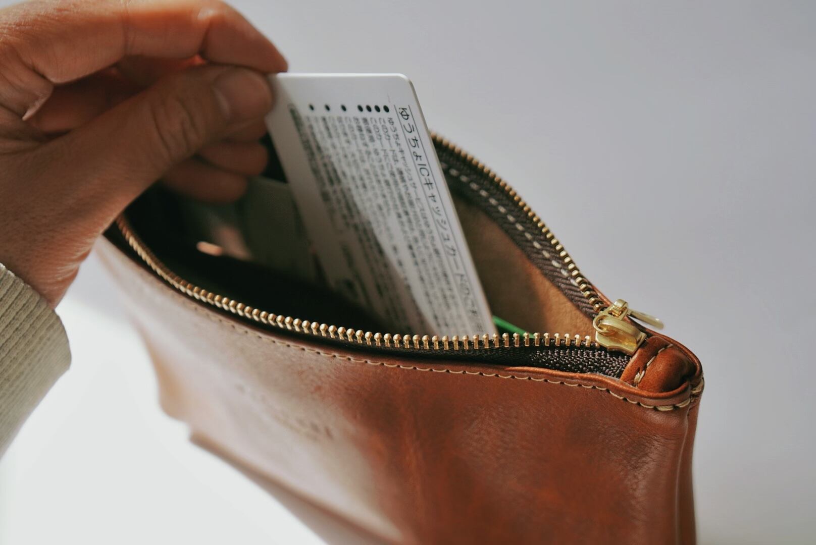 通帳ポーチ | oakrest leather work