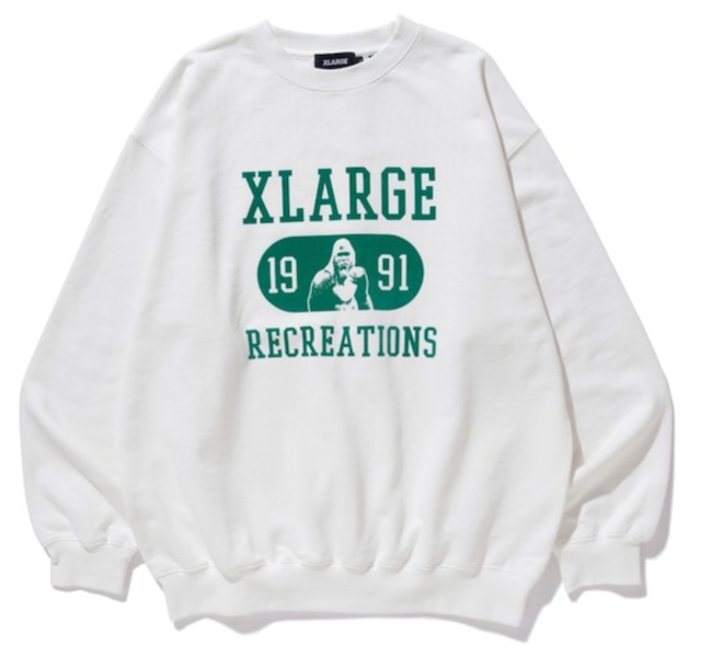 XLARGE】RECREATIONS CREWNECK SWEAT クルーネックスウェット