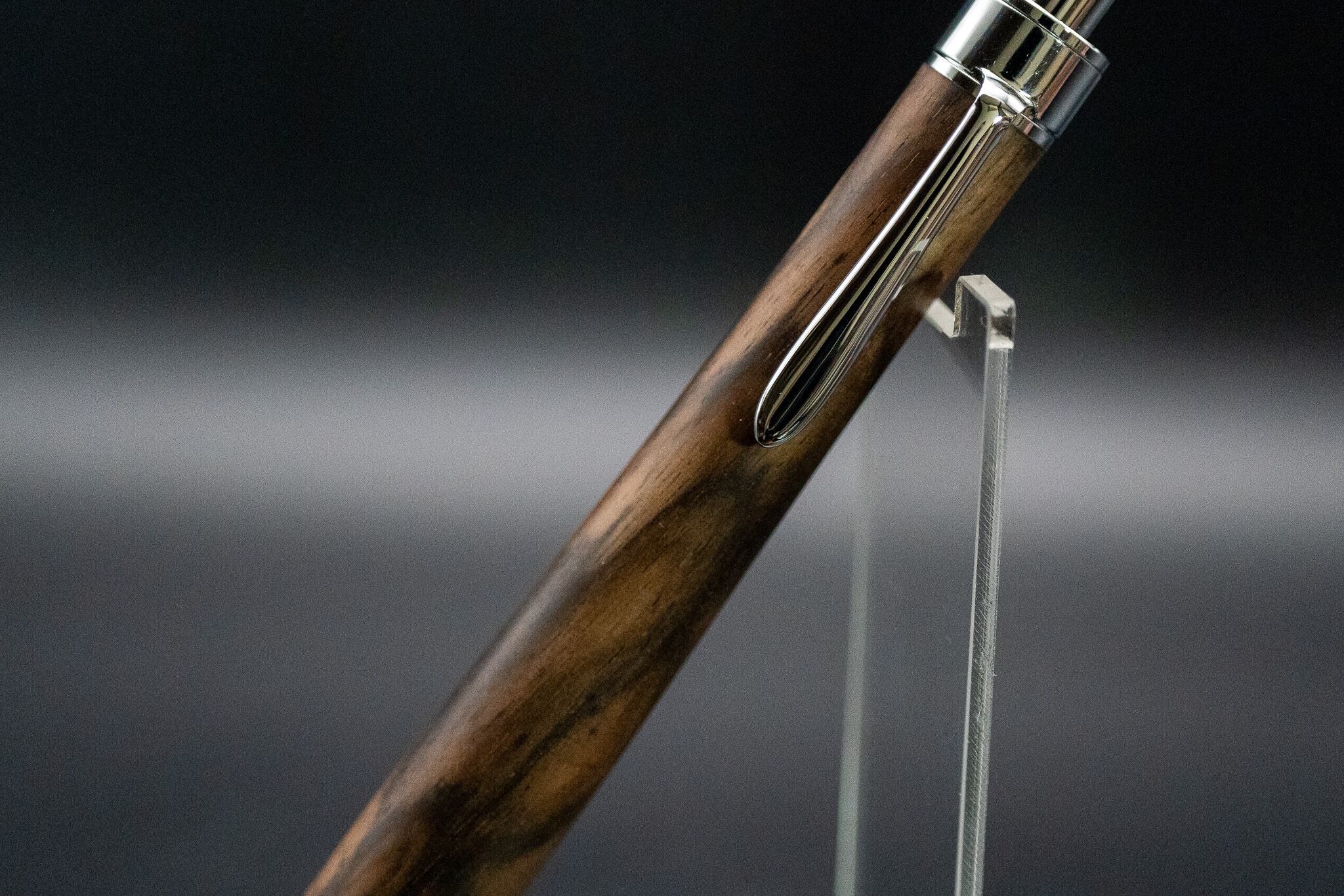 【魅惑の黒い紋様】 黒柿孔雀杢 極上 silver MP ※BPにも変更可