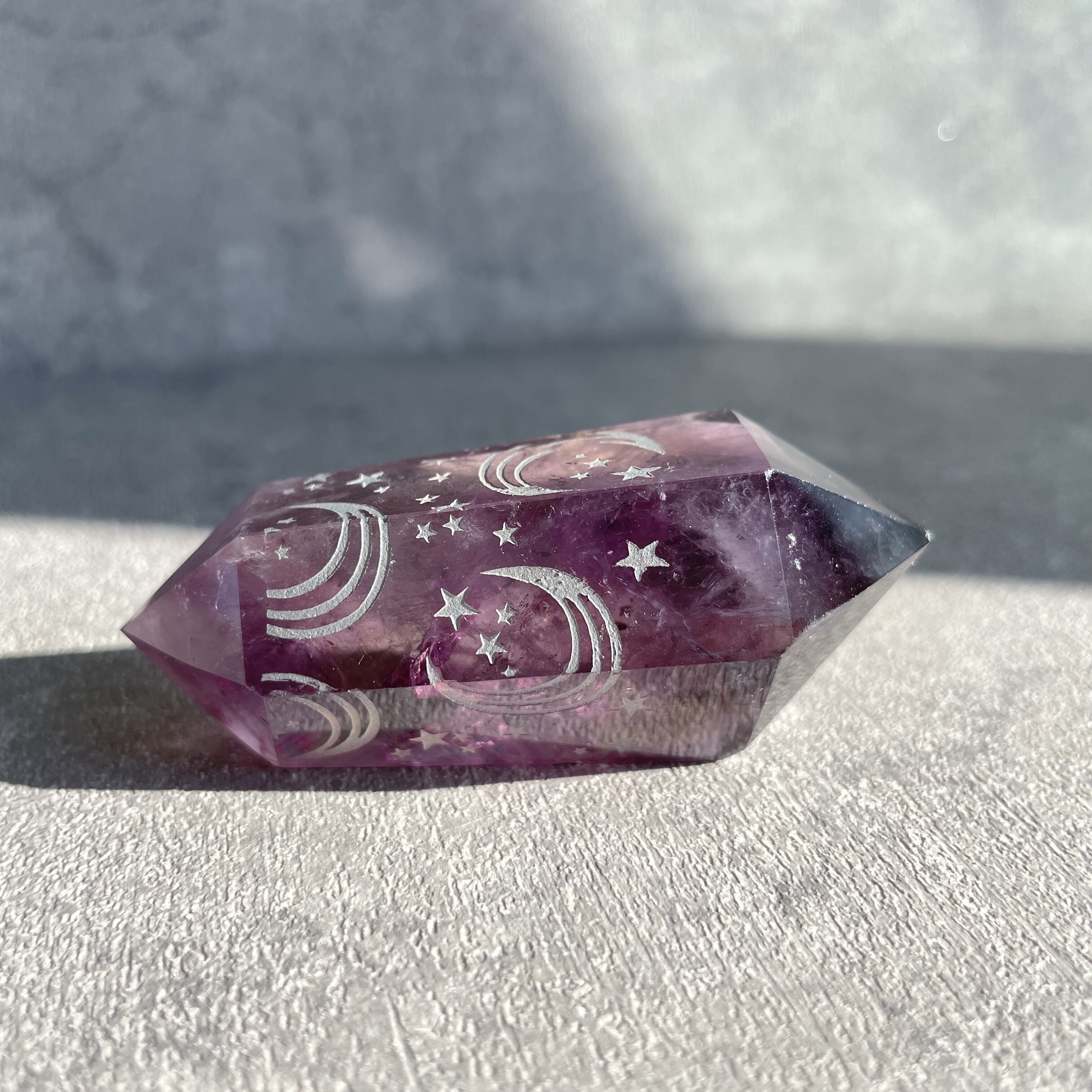 ♥天然石（フラワーアメジスト）のムードランプ amethyst-r18.jpg