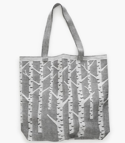 LAPUAN KANKURIT(ラプアンカンクリ) / KOIVU bag / white-black / 42×40cm