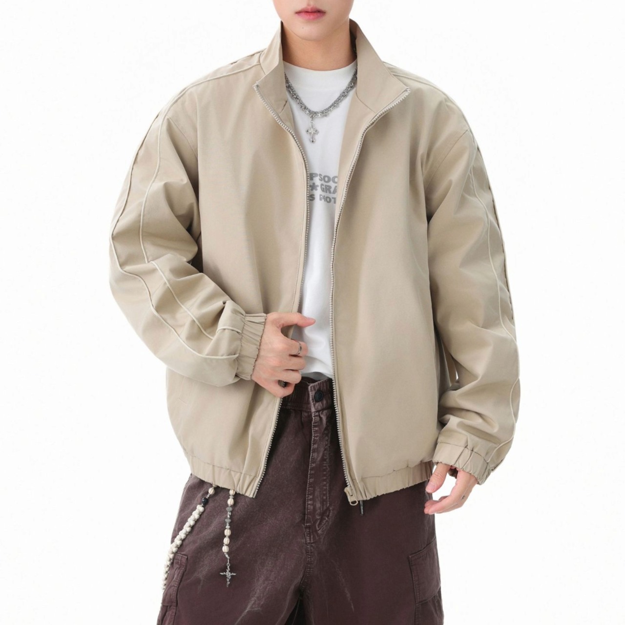 Piping Zip Jacket / M–2XL　TB2636・画像10