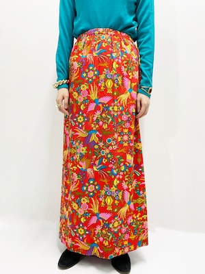 70's Vintage Psychedelic Skirt Made With Alexander Henry Fabric